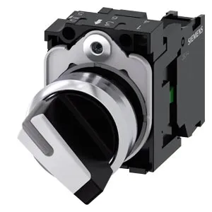 [3SU1150-2BF60-1BA0] Selector iluminable 2 posiciones 1 NA metálico 3SU1150-2BF60-1BA0 SIEMENS