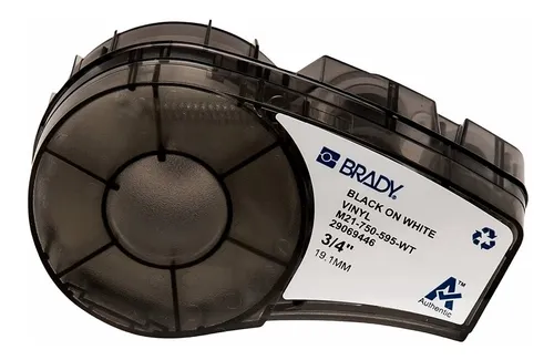 [CI-BC750-499-WT] Cinta blanca - Brady nylon 3/4"X 4.88m.P/Rotuladora