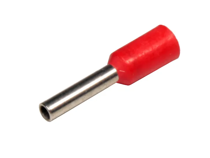 [TE1010] Terminal aislado CSC puntera doble rojo # 18AWG (25F)