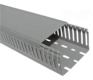 Canaleta de ranura fina plástica 80x80mm klemsan