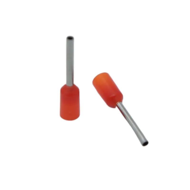 Terminal puntera simple 22AWG naranja