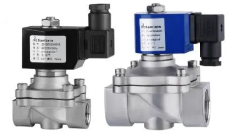 Válvula selenoide 2/2-3/4 110V acero inoxidable