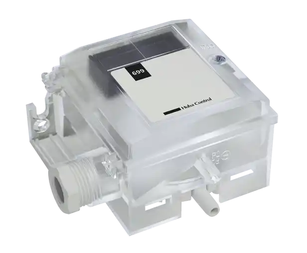 [699.910225110] Transmisor de presión diferencial 699 p:0..50Pa, in: 24VDC, Out 4-20mA 699.910225110 HubaControl