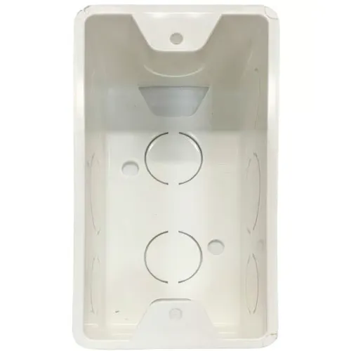 [C03072] Cajetin rectangular (PVC) Plastidor blanco