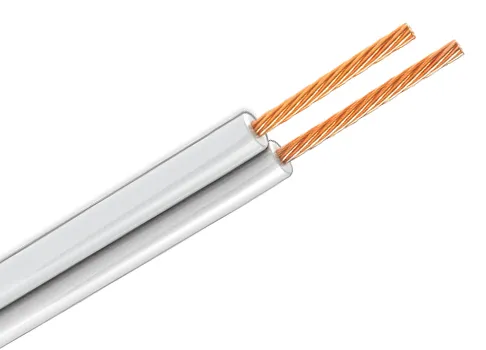 Cable Cu Paralelo SPT 2x12 AWG 300 V 60 ºC Rollo 100 m Blanco