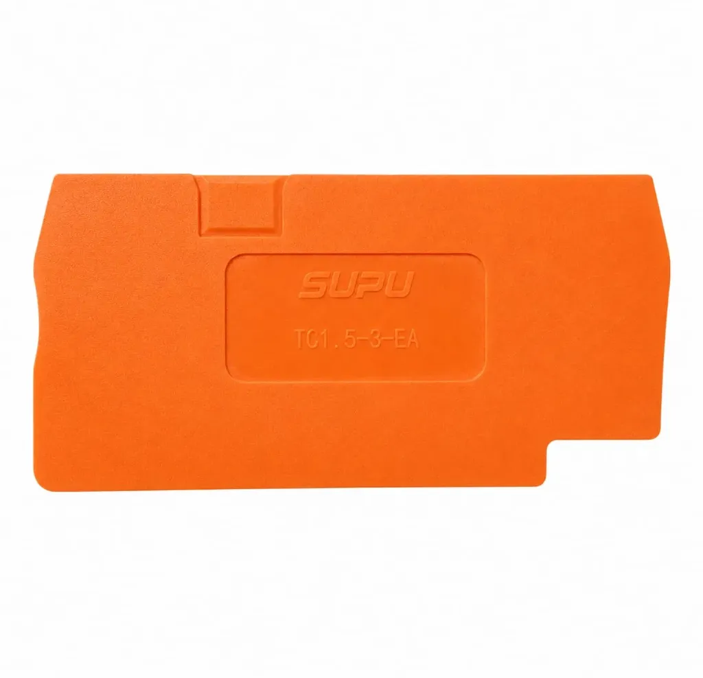 [TC1.5-3-OG-EA] Placa final o intermedia naranja para bornera de 3 puntos de conexión TC1.5-3-OG-EA SUPU