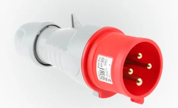 [ENCH-3P/T-32A-415V] Enchufe 3 polos + tierra 32A/415V Legrand (Rojo)