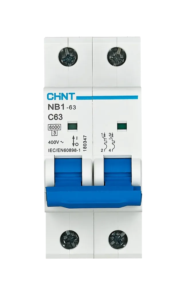 [NB1-63-2P-C6] Breaker CHINT de riel 2 polo 6A 6kA®