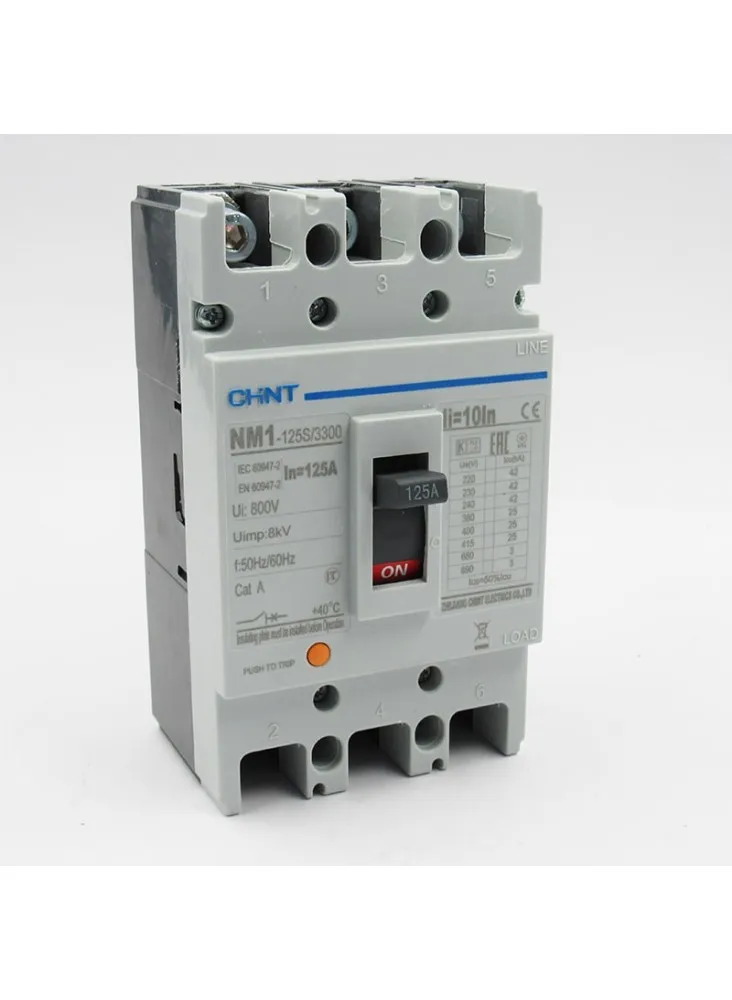 [NM1-63S-3P-50A] Breaker CHINT caja moldeada 3 polos 50A NM1