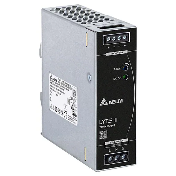 [DRL-24V240W1EN] FUENTE DE ALIMENTACION DELTA DRL-24V240W1EN In: 90-264VAC Out: 24VDC - 10A