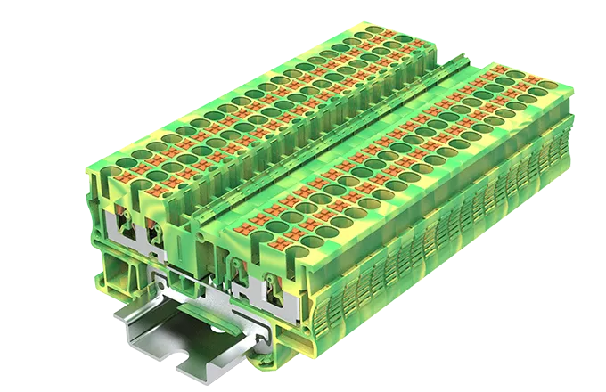 [TP2.5-4-PE] Bornera de tierra 4 puntos de conexión 26-12 AWG con tecla de accionamiento SUPU