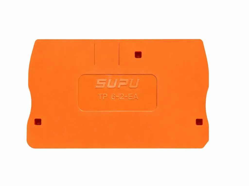 [TP6-2-OG-EA] Placa final o intermedia para bornera TP6-2 (2 puntos de conexión) SUPU