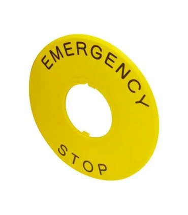 Placa para paro de emergencia